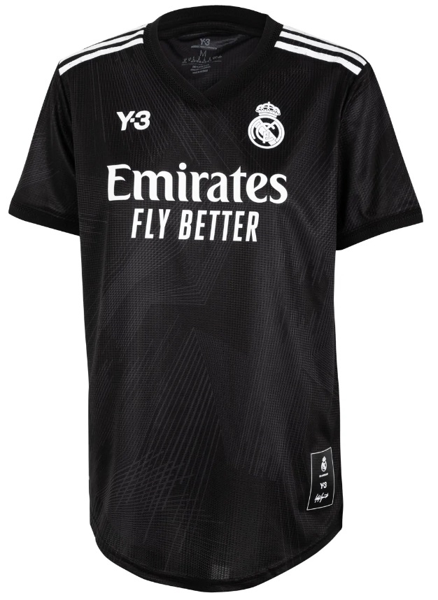 Camisa Feminina Real Madrid 2021 2022 Y-3 oficial Preta